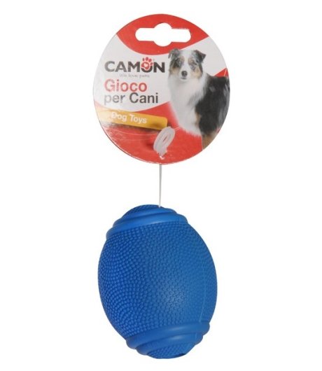 CAMON GIOCO PALLA GOMMA RUGBY COLORI ASSORTITI 8CM CAD.