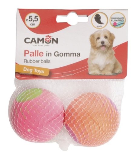 CAMON GIOCO PALLE GALLEGGIANTI GOMMA SOLE 5,5CM 2PZ CAMON GIOCO PALLE GALLEGGIANTI GOMMA SOLE 5,5CM 2PZ