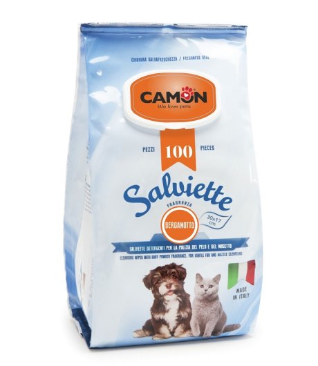 CAMON SALVIETTE DETERGENTI BERGAMOTTO 30x17CM 100PZ