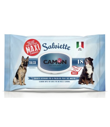 CAMON SALVIETTE DETERGENTI MAXI TALCO 18PZ