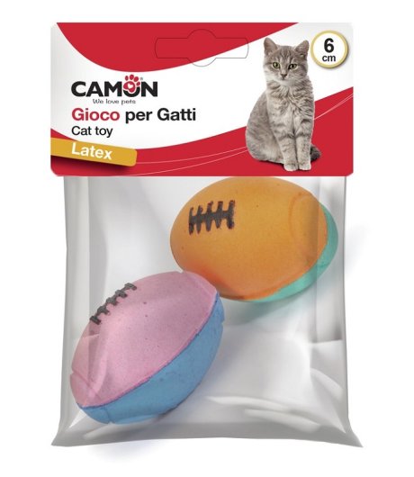 CAMON GIOCO PALLE SPUGNA PIUMA 6CM 2PZ