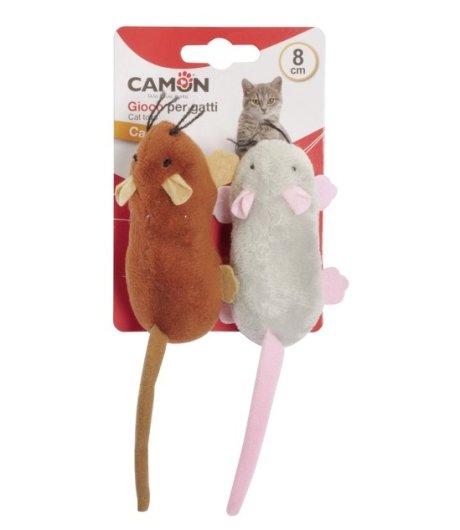 CAMON GIOCO TOPI TASCA CATNIP 8CM 2PZ CAMON GIOCO TOPI TASCA CATNIP 8CM 2PZ