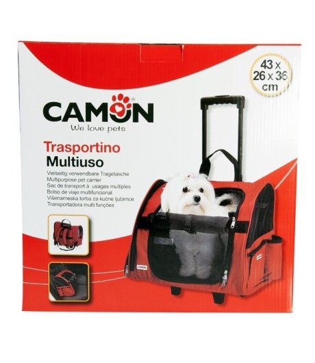 CAMON TRASPORTINO TROLLEY MAX ROSSO 43x26x36CM