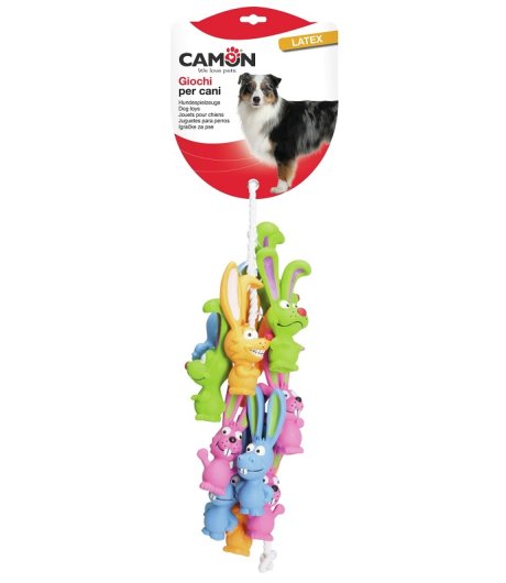 CAMON GIOCO ANIMALI ORECCHIE LUNGHE LATEX 2 MISURE 12CM/16,5CM CAD.