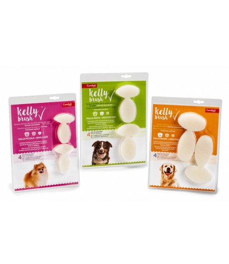 KELLY BRUSH CANE SPUGNETTA ABRASIVA GRANDE 8PZ - CANDIOLI