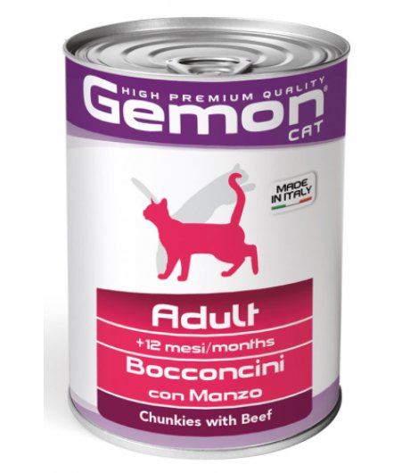 GEMON GATTO STERILIZZATO MANZO 415GR (lattina)
