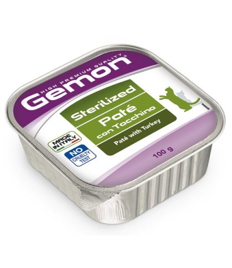 GEMON GATTO STERILIZED PATE' TACCHINO 400GR (lattina)