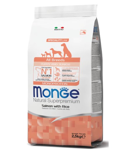 MONGE CANE SPECIALITY ALL BREEDS PUPPY/JUNIOR SALMONE 800GR