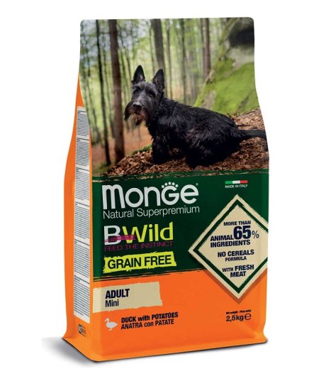 MONGE CANE BWILD GRAIN FREE MINI AD