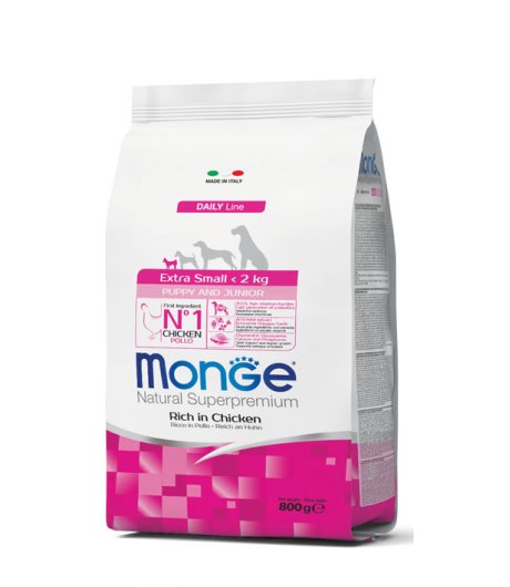 MONGE CANE DAILY EXTRA SMALL PUPPY/JUNIOR POLLO 800GR