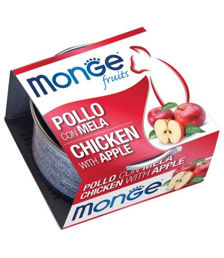 MONGE GATTO FRUIT POLLO MELA 80GR (lattina)