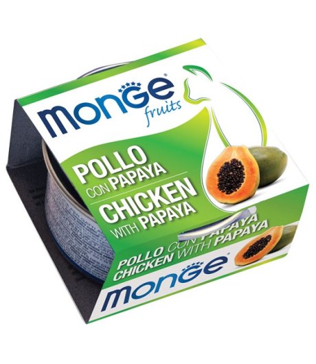 MONGE GATTO FRUIT POLLO PAPAYA 80GR (lattina)