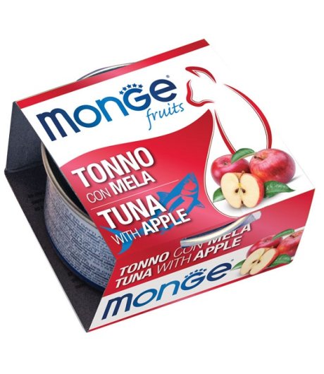 MONGE GATTO FRUIT TONNO MELA 80GR (lattina)