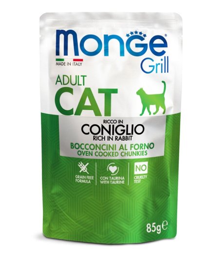 MONGE GATTO GRILL ADULT CONIGLIO 85GR (bustina)