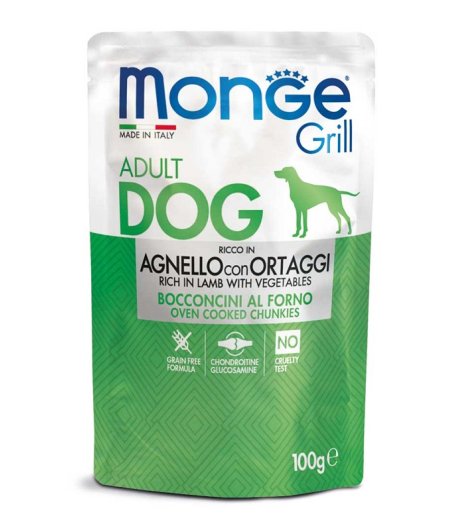 MONGE CANE GRILL AGNELLO VERDURE 100GR (bustina)