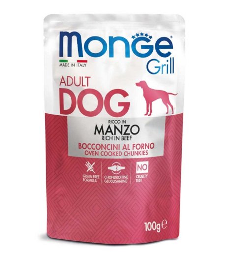 MONGE CANE GRILL MANZO 100GR (bustina)