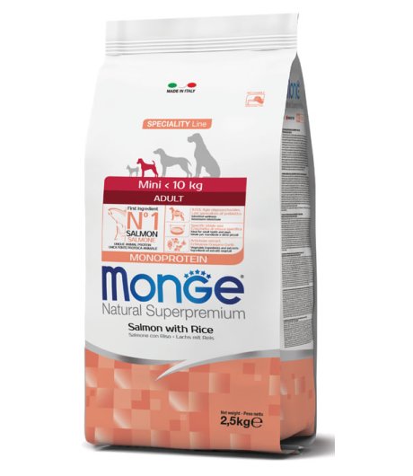 MONGE CANE SPECIALITY MINI ADULT SALMONE 800GR