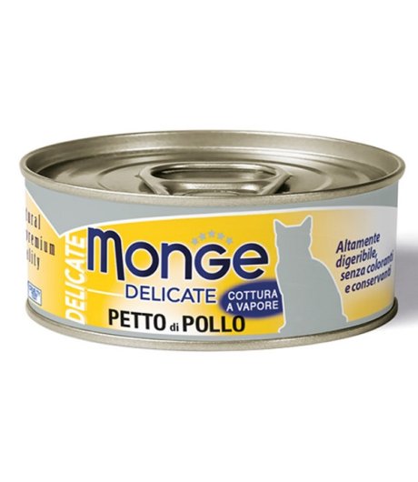 MONGE GATTO DELICATE PETTO DI POLLO 80GR (lattina)