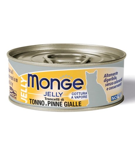 MONGE GATTO JELLY TONNO PINNE GIALLE 80GR (lattina)
