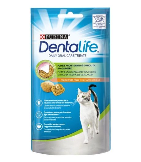 NESTLE' PURINA GATTO SNACK DENTALIFE POLLO 40GR