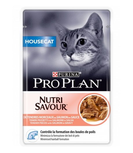 NESTLE' PURINA PRO PLAN GATTO NUTRI SAVOUR HOUSECAT GRAVY (IN SALSA) SALMONE 85GR (bustina)