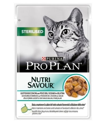 NESTLE' PURINA PRO PLAN GATTO NUTRI SAVOUR STERILISED JELLY PESCE DELL'OCEANO 85GR (bustina)