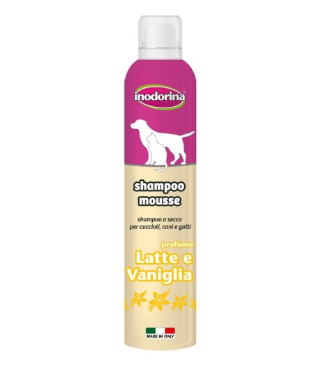 INODORINA SHAMPOO CANE/GATTO MOUSSE LATTE VANIGLIA FLACONE 300ML