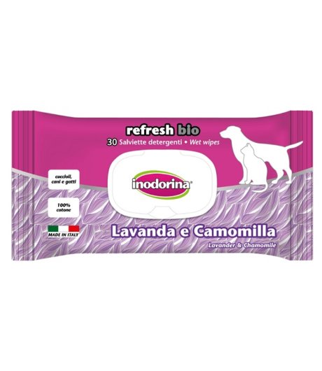 INODORINA SALVIETTE REFRESH BIO LAVANDA CAMOMILLA 30PZ