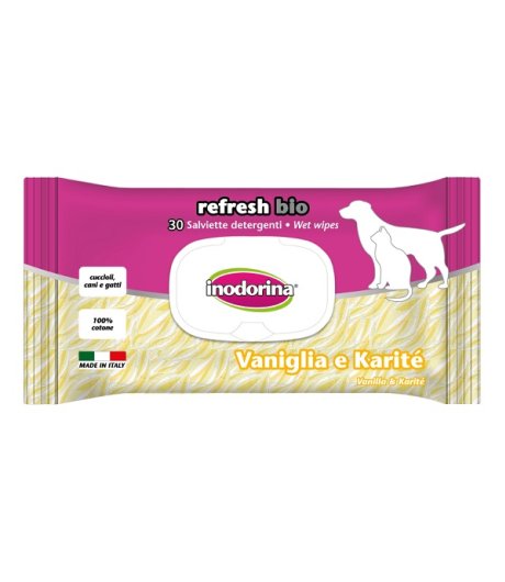 INODORINA SALVIETTE REFRESH BIO VANIGLIA KARITE' 30PZ