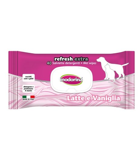 INODORINA SALVIETTE TUTTI I MANTI ESTRATTO DI TIMO CON OLIO DI ARGAN CON LATTE E VANIGLIA  40PZ