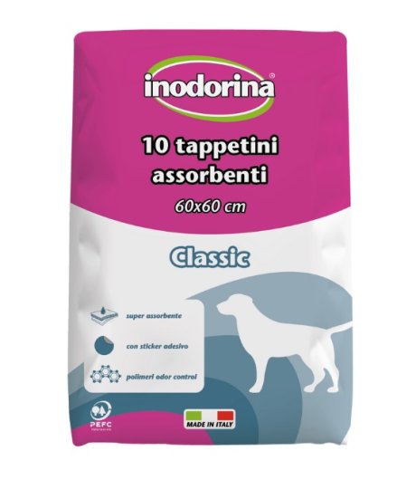 INODORINA TAPPETINO IGIENICO NEUTRO 60x60CM 10PZ