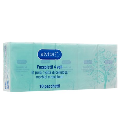 ALVITA FAZZOLETTI CARTA 6X10PZ