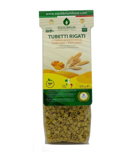 TUBETTI RIGATI FARRO+CURC+PEPE 400G