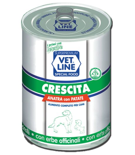 OLISTIKA VET LINE CANE CRESCITA ANATRA PATATE 400GR (lattina)