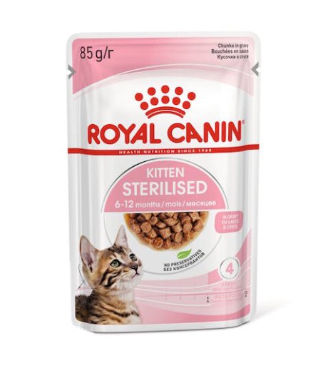 ROYAL CANIN GATTO KITTEN STERILISED GRAVY (IN SALSA) 85GR (bustina)