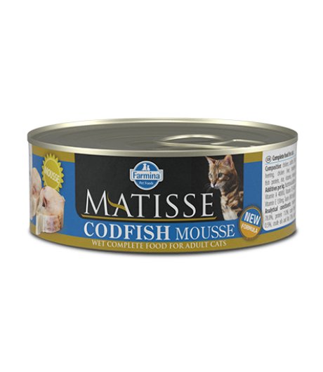 FARMINA MATISSE GATTO MOUSSE ADULT MERLUZZO 300GR (lattina)