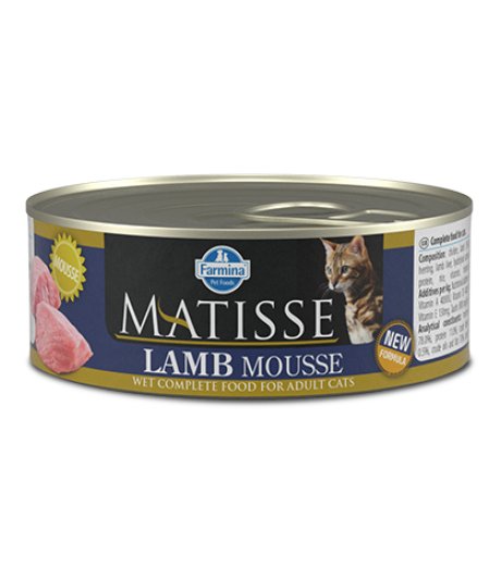 FARMINA MATISSE GATTO MOUSSE ADULT AGNELLO 85GR (lattina)