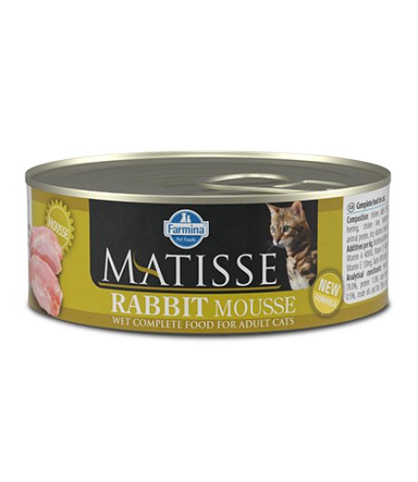 FARMINA MATISSE GATTO MOUSSE ADULT CONIGLIO 85GR (lattina)