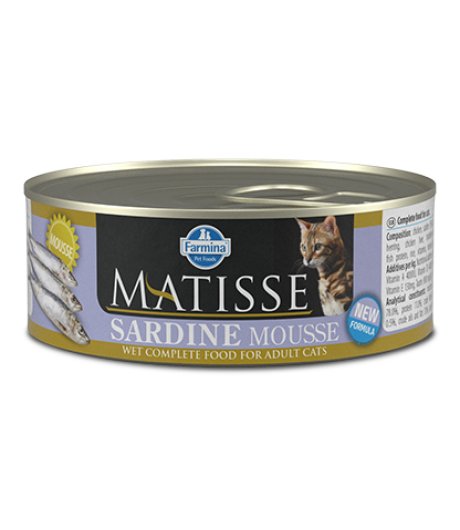 FARMINA MATISSE GATTO MOUSSE ADULT SARDINE 85GR (lattina)