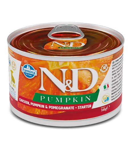 FARMINA N&D PUMPKIN CANE STARTER MINI PUPPY POLLO ZUCCA MELOGRANO 140GR (lattina)