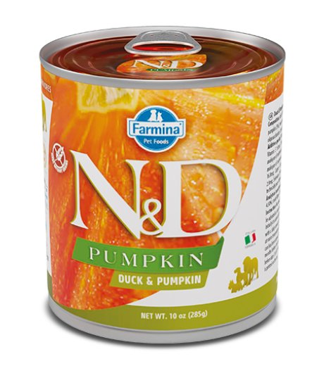 FARMINA N&D PUMPKIN CANE ADULT ANATRA ZUCCA 285GR (lattina)