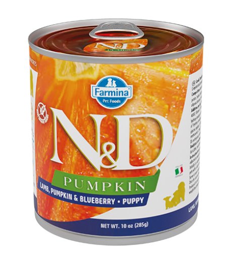 FARMINA N&D PUMPKIN CANE PUPPY AGNELLO ZUCCA MIRTILLO 285GR (lattina)