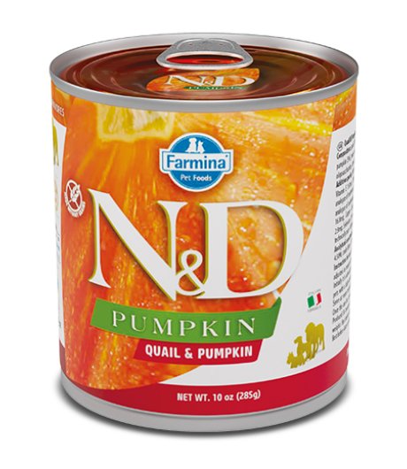 FARMINA N&D PUMPKIN CANE ADULT QUAGLIA ZUCCA 285GR (lattina)