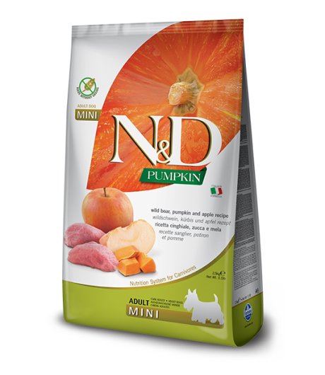 FARMINA N&D PUMPKIN CANE MINI ADULT CINGHIALE ZUCCA MELA 800GR
