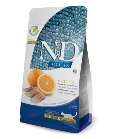 FARMINA N&D OCEAN GATTO NEUTERED ADULT ARINGA ARANCIA 1,5KG