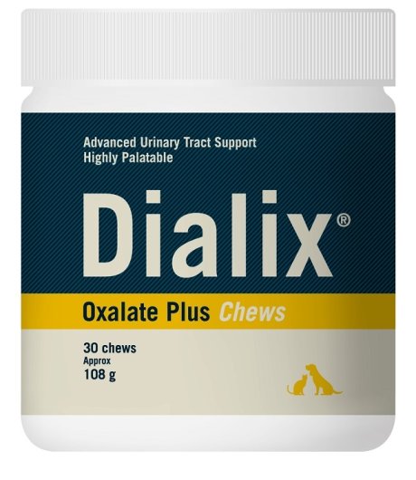 DIALIX CANE/GATTO OXALATE PLUS CHEWS 30PZ 108GR - VETNOVA