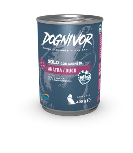 NEXTMUNE DRN DOGNIVOR CANE SOLO ANATRA RISO ZUCCA 400GR (lattina)