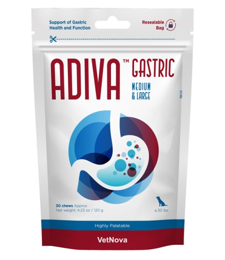 ADIVA CANE/GATTO GASTRIC MEDIUM/LARGE 30PZ 120GR - VETNOVA