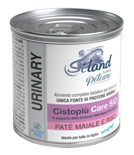 SILAND CANE PETCARE CISTOPIU' CARE S/O PATE' MAIALE RISO 300GR (lattina)