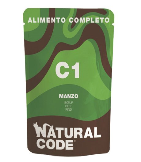 NATURAL CODE GATTO C1 MANZO 70GR (bustina) NATURAL CODE GATTO C1 MANZO 70GR (bustina)